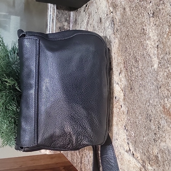 Zara NWOT  Black Studded Messenger Bag - Picture 4 of 6